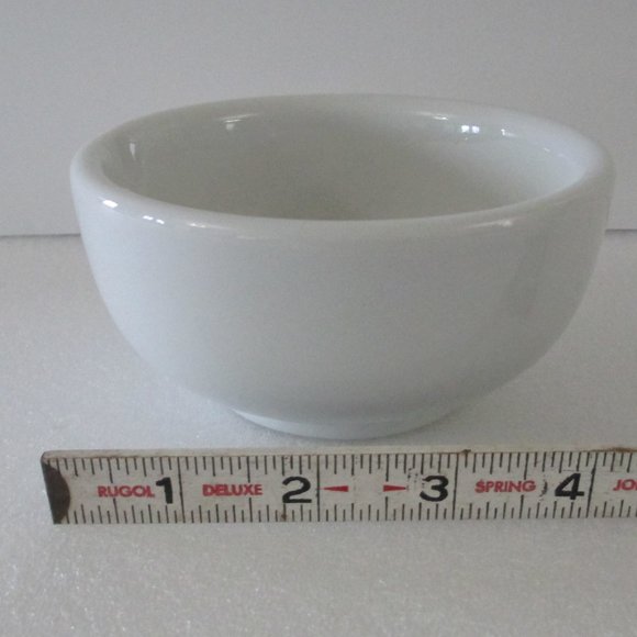 WHITE GLAZED CERAMIC MORTAR - Picture 5 of 5